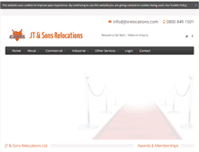 Tablet Screenshot of jtsrelocations.com